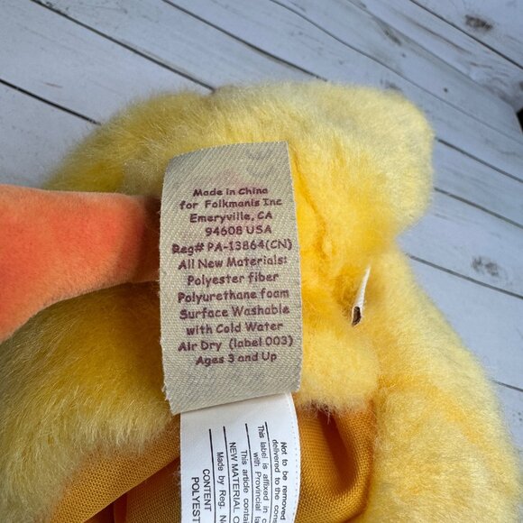 Folkmanis Yellow Duckling Hand Puppet Plush 15-FM060K Soft Realistic Toy - Picture 9 of 10